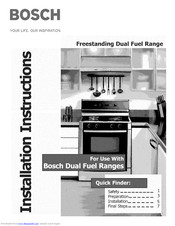 Bosch HDS7062U-01 Installation Instructions Manual