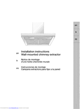 Bosch DKE9302AUC Installation Instructions Manual