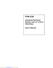Advantech FPM-3190 Series User Manual