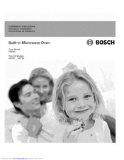 Bosch HMT8020 Installation Instructions Manual