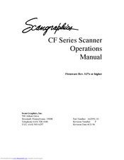 Scan-Graphics CF400/36 Operation Manual