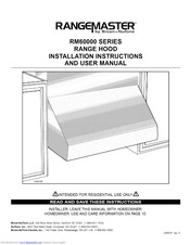 Broan RM604804 Installation Instructions And User Manual