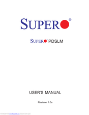 Supero PDSLM User Manual