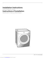 Crosley CDEC750KW0 Installation Instructions Manual