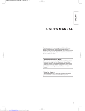 Hitachi 28LD5000TA User Manual