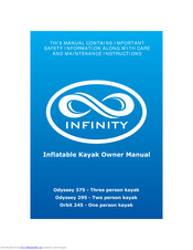 Infinity Odyssey 295 Owner's Manual
