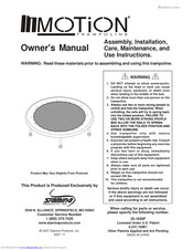 Stamina InMotion Owner's Manual