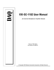 DAQ VXI-SC-1102 User Manual