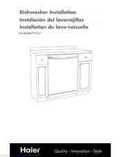 Haier DWL3025DBWW Installation Manual