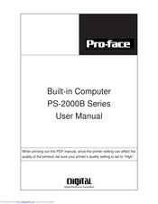 Digital Electronics Corporation PS-2000B Series User Manual