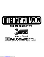 Palomar Digicom 100 Owner's Manual