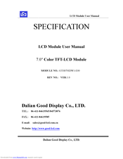 Dalian GTH070IDW1-E00 User Manual