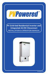 PV Powered PVP5200 Installation & Operation Manual