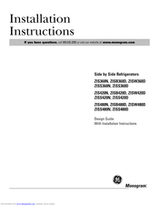 GE ZlS360N Design & Installation Manual