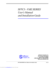 Solflower SFPCI-VME SERIES User Manual And Installation Manual