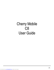 Cherry C8 User Manual