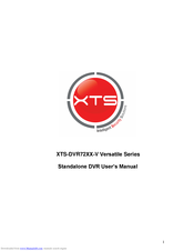 XTS DVR72XX-V User Manual
