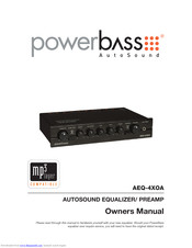 PowerBass AEQ-4XOA Owner's Manual