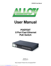 Alloy POEFE8T User Manual
