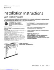 GE GLD4908V00WW Installation Instructions Manual