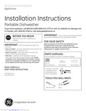 GE GSC3500N10WW Installation Instructions Manual
