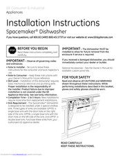 GE Spacemaker GSM2200V00WW Installation Instructions Manual