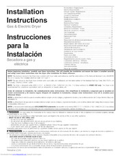 Frigidaire AGQ8000FE0 Installation Instructions Manual