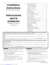 Frigidaire GLGQ2152EE0 Installation Instructions Manual