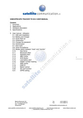Satellite Communication TK102-2 User Manual