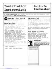 Frigidaire FMB330RGC0 Installation Instructions Manual