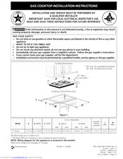 Frigidaire FGC30S4DBA Installation Instructions Manual