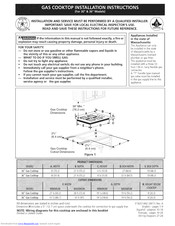 Frigidaire FFGC3025LWB Installation Instructions Manual