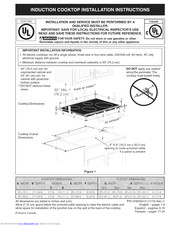Frigidaire FGIC3067MBA Installation Instructions Manual