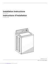 Frigidaire FTW3014KW0 Installation Instructions Manual