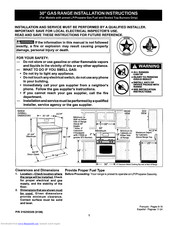 Frigidaire FLF337AUA Installation Instructions Manual