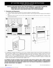 Frigidaire MEF368CGS1 Installation Instructions Manual