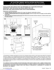 Frigidaire FFF335ESF Installation Instructions Manual