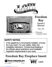 Travis Industries Freedom Bay Owner's Manual