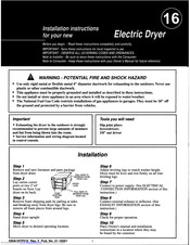 Fisher & Paykel DE60FA27AW2-96983 Installation Instructions
