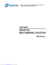 Kodicom ND Series User Manual