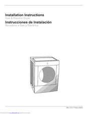 Crosley SGQ2170KS0 Installation Instructions Manual