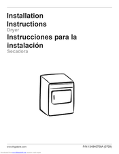 Crosley LGQ1442ES2 Installation Instructions Manual