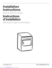 Crosley LCGQ2152FE0 Installation Instructions Manual