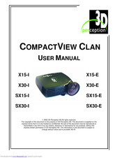 3D Perception COMPACTVIEW CLAN SX15-E User Manual