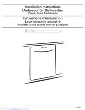 Estate DU1055XTPT4 Installation Instructions Manual