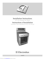 Electrolux Wave-Touch CEW30GF6GSB Installation Instructions Manual