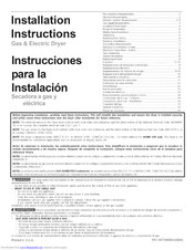 Electrolux SAGQ7000FS0 Installation Instructions Manual