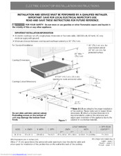 Electrolux E36EC75DSS1 Installation Instructions Manual