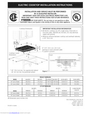 Electrolux EI30EC45KB1 Installation Instructions Manual