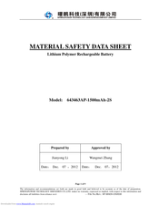 SPRINGPOWER 643463AP-1500mAh-2S Datasheet